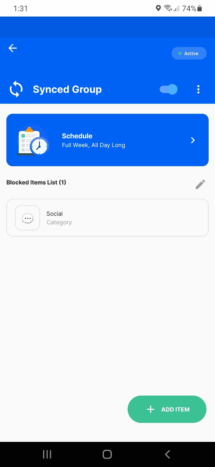 Category Blocking